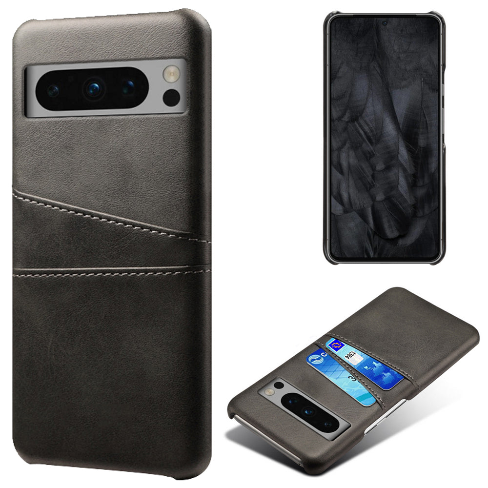 For Google Pixel 8 Pro Slim Case Card Slots PU+PC Phone Cover For Google Pixel 8 Pro Slim Case Card Slots PU+PC Phone Cover